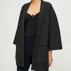 Aritzia Wilfred Brullon Sweater size XS merino wool charcoal grey